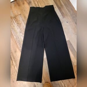 Zara Black Wide Leg Pants High Waisted